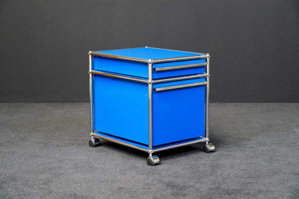 USM Haller Rollcontainer Enzianblau RAL 5010