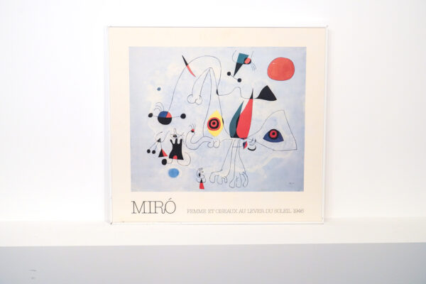 Joan Miró - Frau und Vögel vor der Sonne