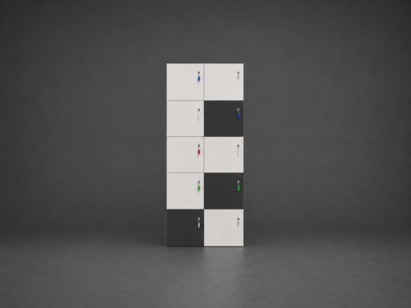 Bene Schrank mit Schließfächern