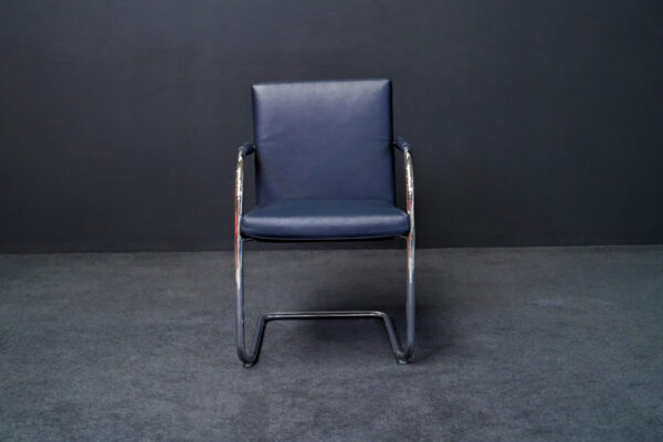 Vitra Visasoft Leer Donkerblauw