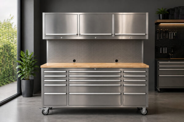 Stahlworks Deluxe Werkbank aus Edelstahl