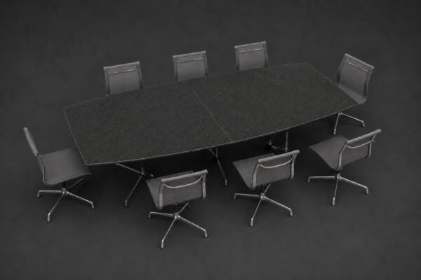 USM Kitos / Vitra Granite Table + 8x EA 104
