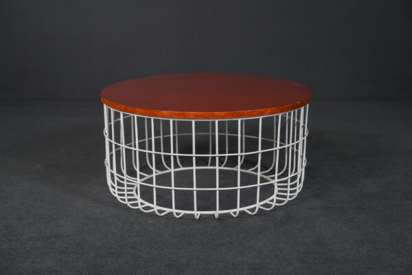 Side table made of oiled wood