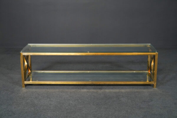 Glass side table