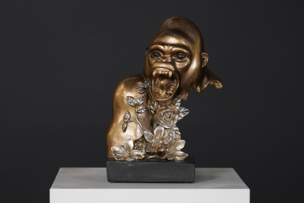 Steampunk-Gorilla-Statue