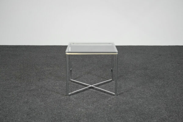 Glass side table