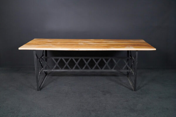 Oiled wood dining table