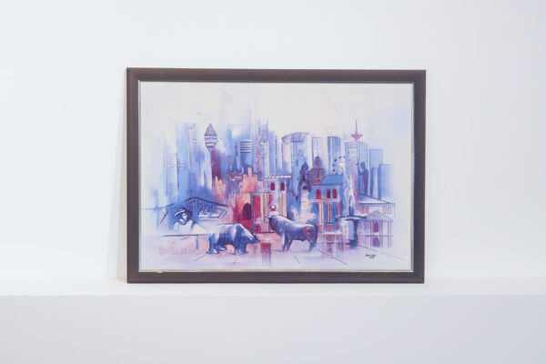 Estampe encadrée sur toile