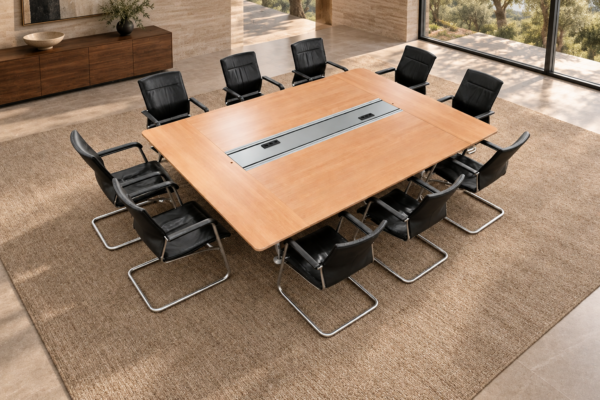 Konferenztisch + 10x Wilkhahn Freischwinger