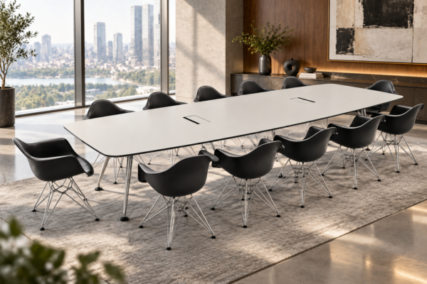 Vitra MedaMorph + 12x Vitra DAR Armchair